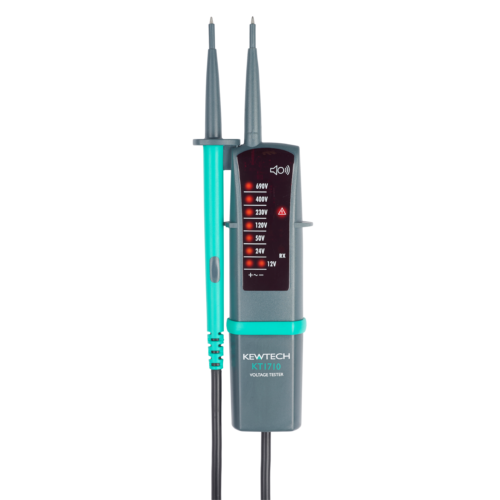 Voltage tester 12V - 690V with slim GS38 tips