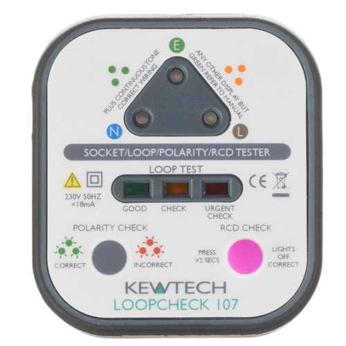 Advanced socket tester with loop & RCD check