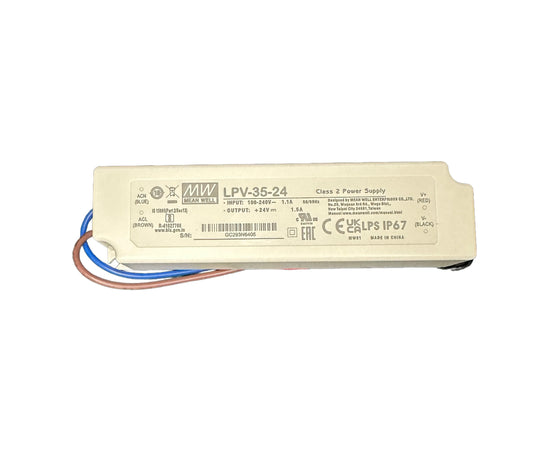 35W CONSTANT VOLTAGE IP67 24V LED DRIVER (MEANWELL 2 YEAR)