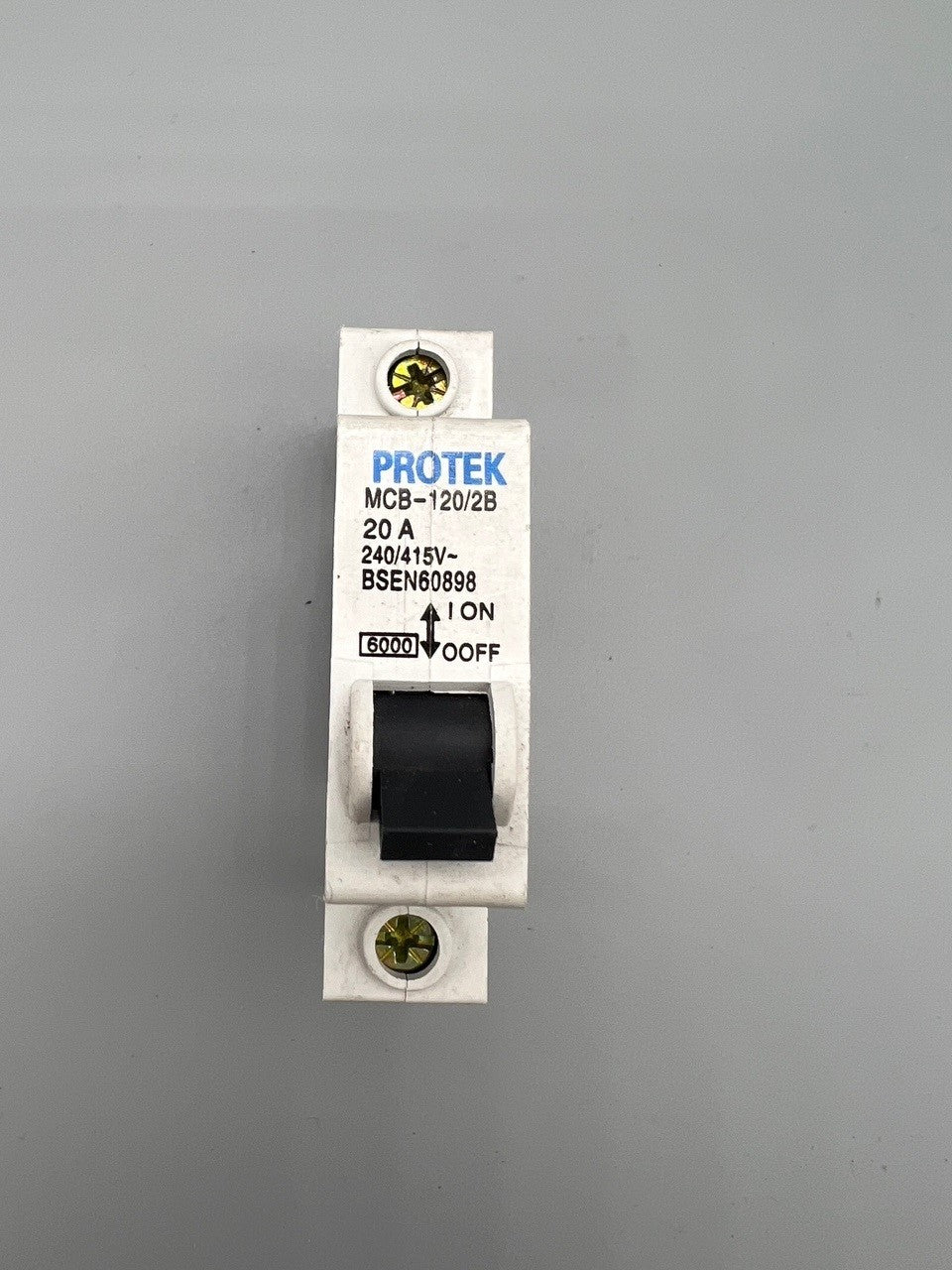 Protek MCB-120/2B B20 Single Pole MCB 20 Amp