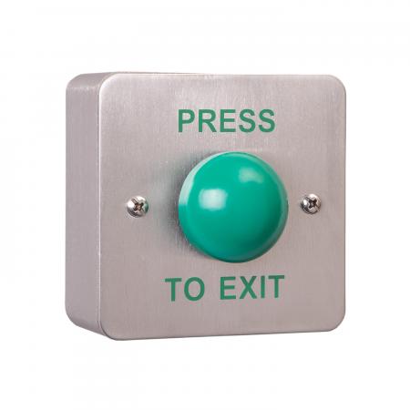 Press To Exit Metal Green Dome Button - MEXT-EBGB/PTE