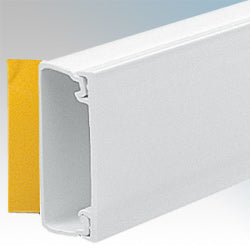 Marhsall Tufflex 38x25mm Self Fix Mini Trunking - White 3m - MMT4SFWH