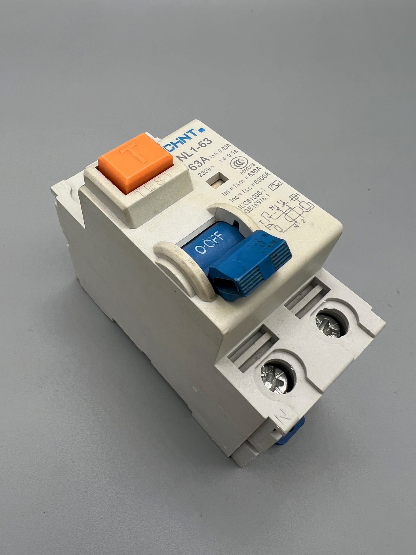 Chint NL1-63 Type AC Double Pole 63A 30mA RCD Residual Current Device