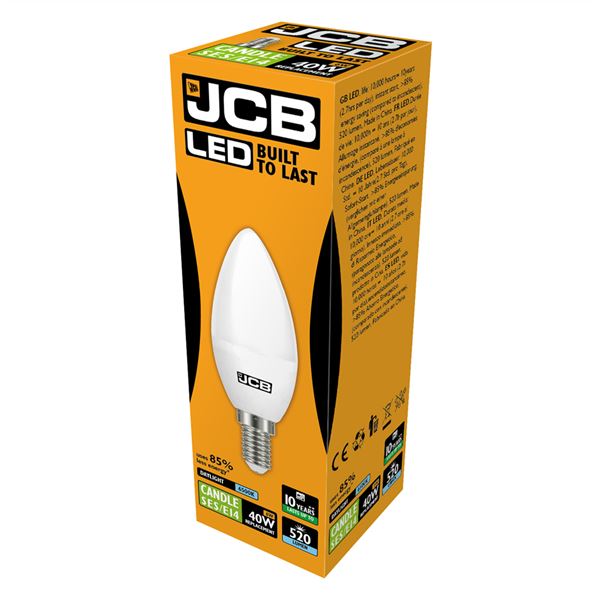 JCB LED Candle 470lm Opal E14 6500k - S10982