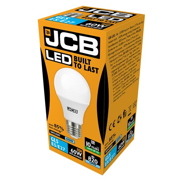 JCB LED A60 806lm Opal E27 6500K - S10990