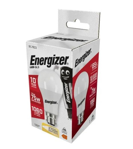Energizer LED GLS B22 (BC) 1,060lm 11W 2,700K (Warm White) - S8864
