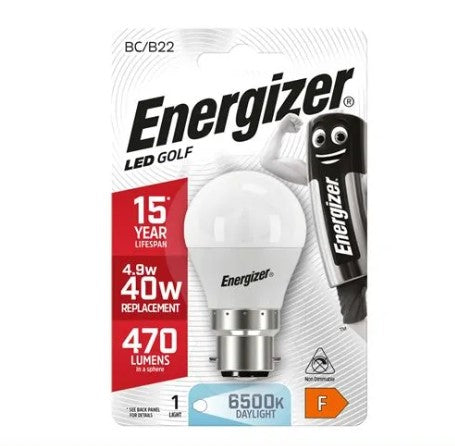 Energizer LED Golf 470LM Opal B22 6500k Day Light - S9413