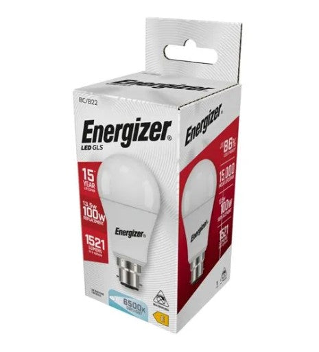 Energizer LED GLS B22 (BC) 1,521lm 13.5W 6,500K (Daylight) - S9427