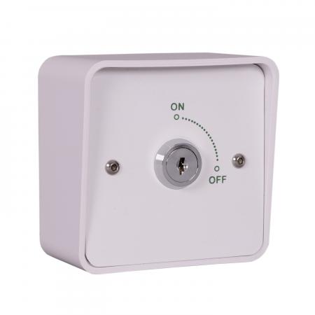 White On/Off Latching Key Switch - G-KS-1