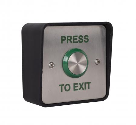 Press To Exit 25mm IP65 Stainless Steel Button - WP-EBSS25/PTE
