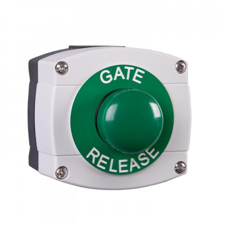 Gate Release Weatherproof Green Dome Button - WP66-G-GB/GR