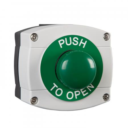 Push To Open Weatherproof Green Dome Button - WP66-G-GB/PTO