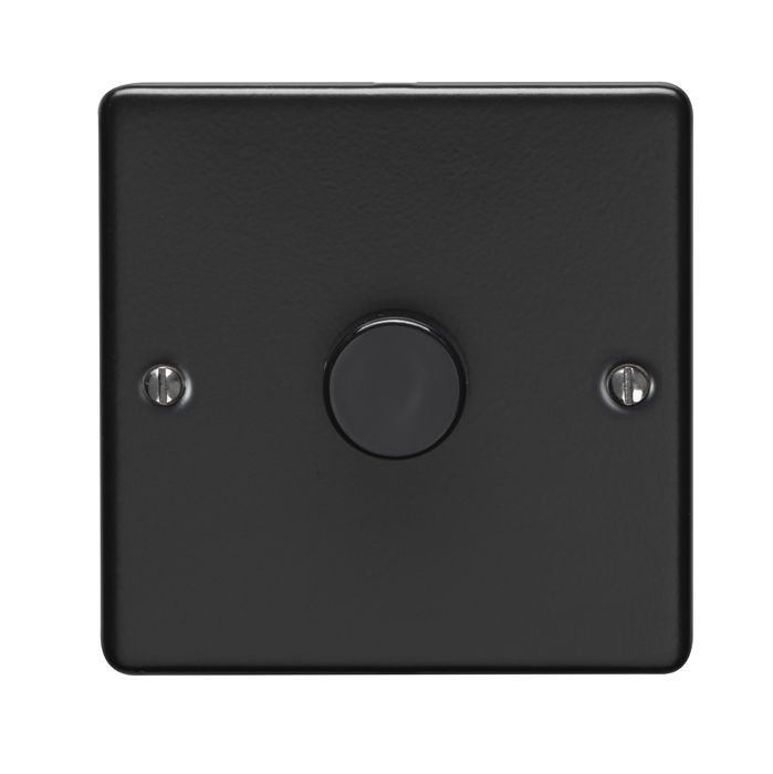 1 GANG 400W/LED 2WAY DIMMER SWITCH MATT BLACK ENHANCE RANGE