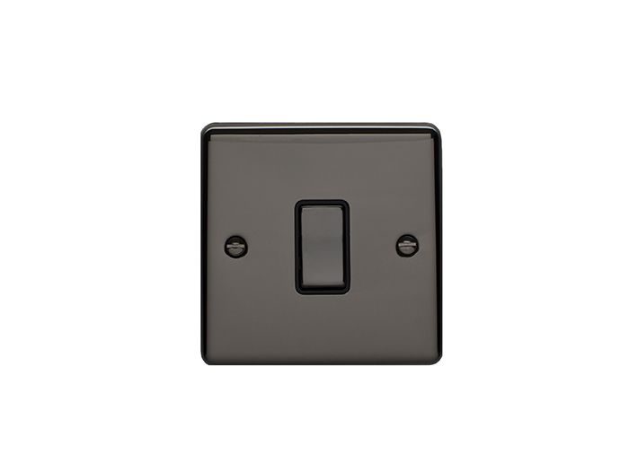 1 Gang 45Amp Dp Switch Black Nickel Enhance Range Black Trim