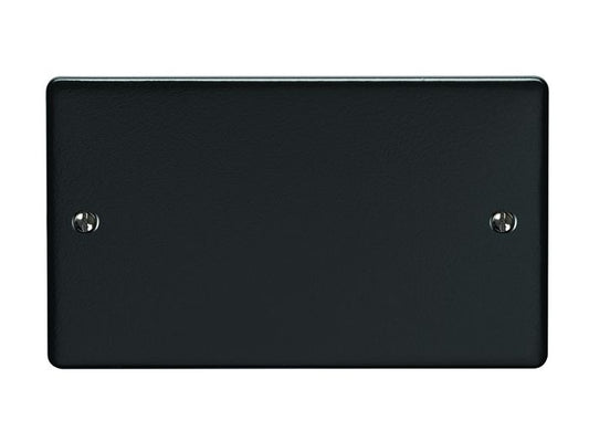 Double Blank Plate Matt Black Enhance Range