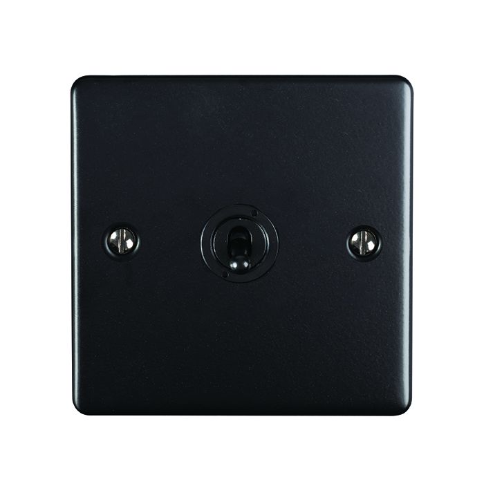 1 GANG TOGGLE SWITCH MATT BLACK ENHANCE RANGE