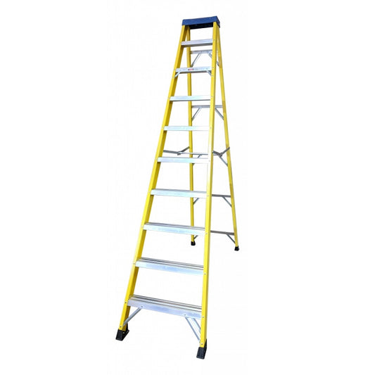 10 Tread Fibreglass Step Ladder - FLS10