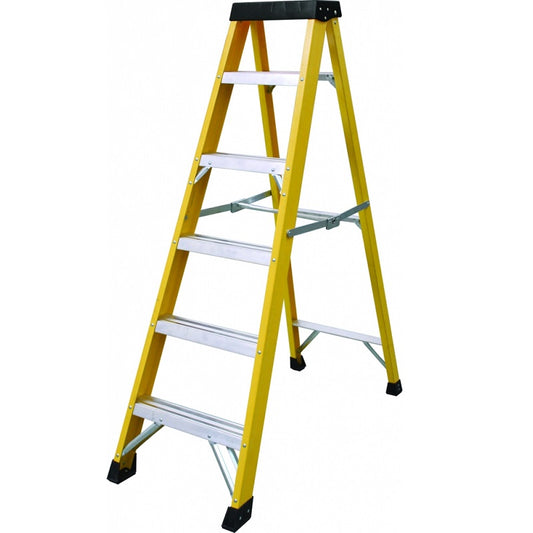 6 Tread Fibreglass Step Ladder - FLS6