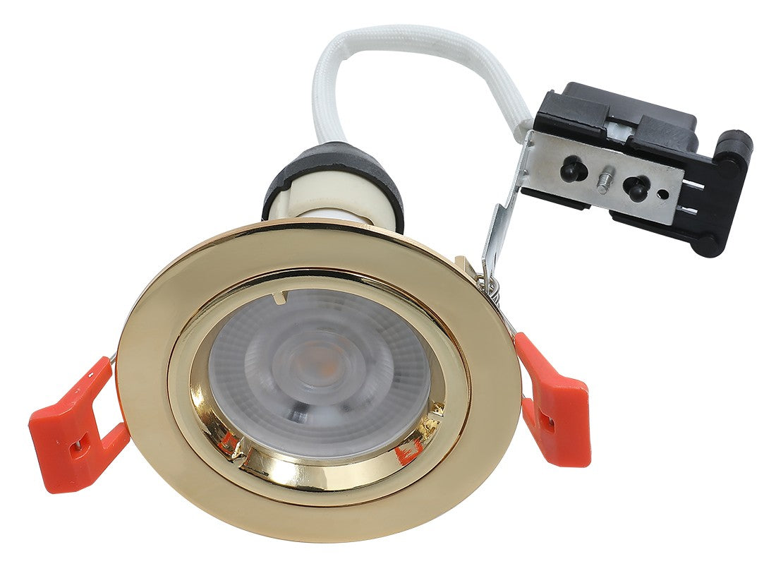 Hoop Plus Downlight Die Cast GU10 Fixed Brass