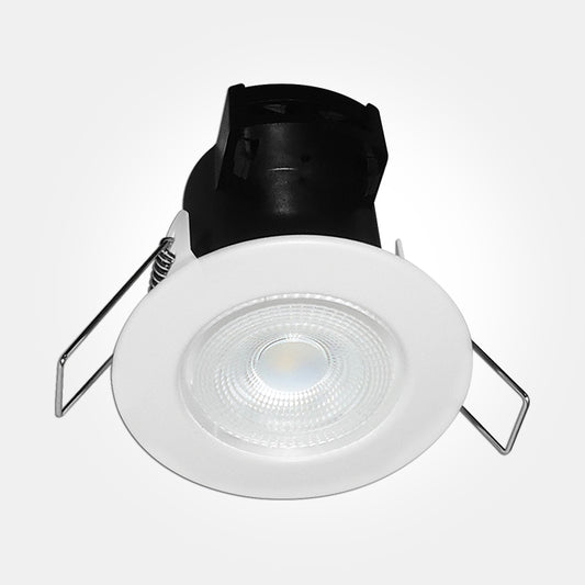 5W/4000K/515lm Dimmable Fire Rated LED Downlight - IP65(front) IP20(rear) - White