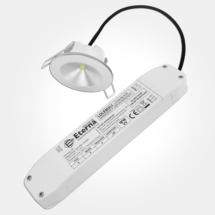 2W/160lm/IP20 Emergency Downlight