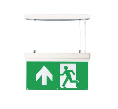 Emco 2.7W IP20 LED maintained emergency exit sign - EMLEDXBM