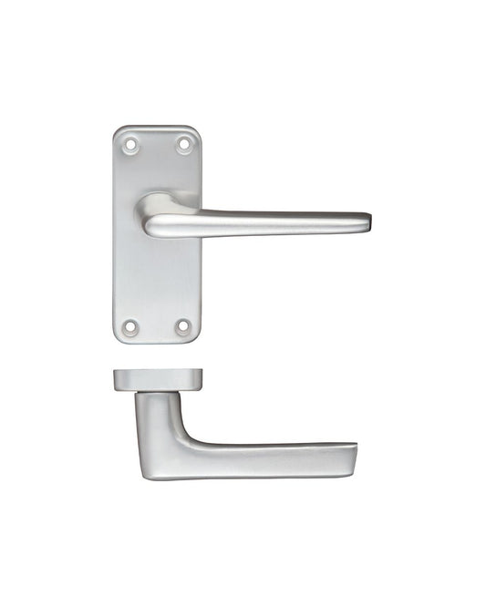 Zoo Hardware Contract Aluminium Lever on Latch Backplate